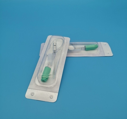 tipo infusão da pressão positiva da borboleta 18G da cânula descartável do Iv/verde cirúrgicos transfusão de sangue