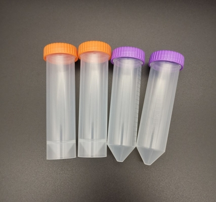 O tampão de parafuso dos materiais de consumo 50ml do laboratório médico da irradiação do EO graduou o tubo de centrifugador cônico