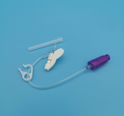 tipo roxo minúsculo da pressão positiva da borboleta 26G dos vasos sanguíneos da cânula descartável do Iv