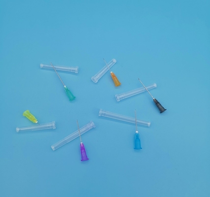 Furo cor-de-rosa descartável do lado da agulha da seringa para fora do diâmetro 1.2mm 18G