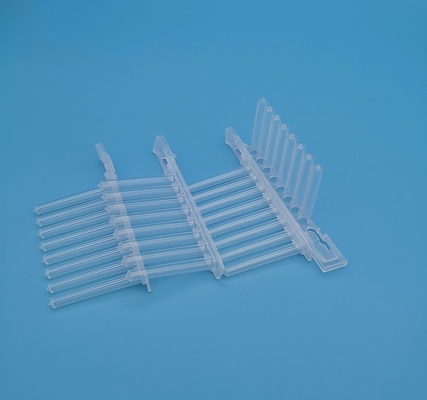 o PCR do poço 2.2ml profundo chapeia o polipropileno 8 transparentes mesmo que o grupo da agulha magnética apontou inferior