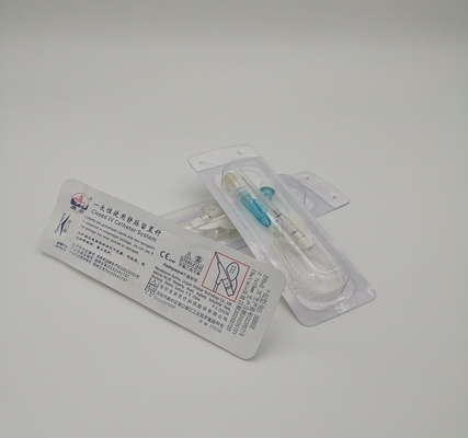 Tipo descartável do cateter 22G Y da cânula IV dos adultos azuis para a infusão rotineira