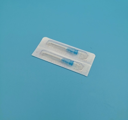 Agulha hipodérmica 23g estéril azul profunda descartável com diâmetro de 0.6mm para fora