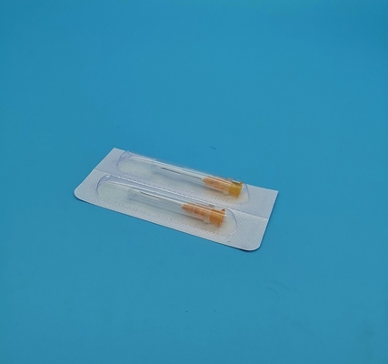 das agulhas descartáveis da seringa 11G de 3mm amarelo verde com furo lateral