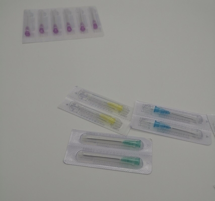 Grey Disposable Needle Syringe Inclined azul para fora do diâmetro 1.8mm 15G para a medicina