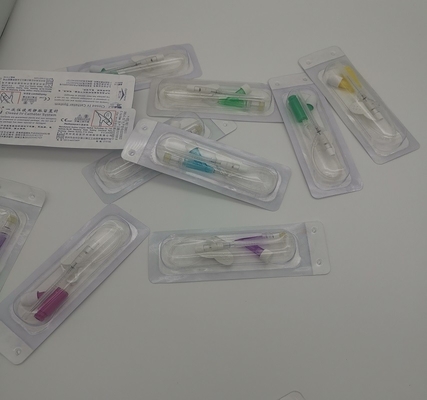 tipo rosa de 20G Y da cânula do Iv para a transfusão de sangue da infusão da emergência