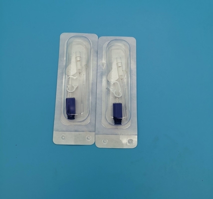 tipo descartável infusão rotineira da pressão positiva da borboleta 22G da cânula do Iv para os adultos azuis