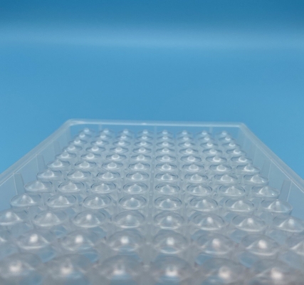 O PCR magnético do poço profundo da luva chapeia a esterilização que 96-Well transparente apontou a parte inferior