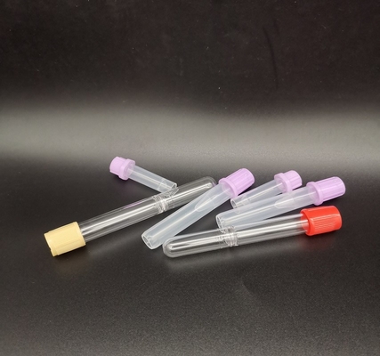 Os tubos de amostra alaranjados médicos do sangue dos PP 2.0ml ajustaram o tubo liso esterilizado do soro