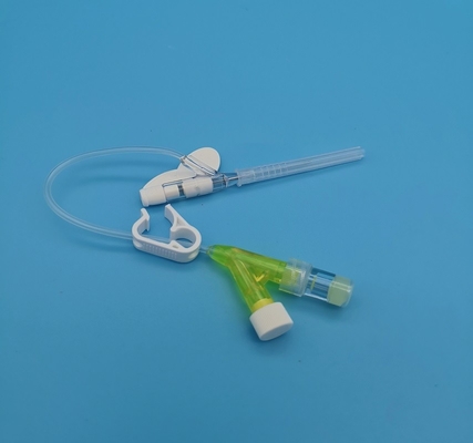 24G descartável Y para datilografar o cateter amarelo do Iv para a infusão Neonatal pediatra