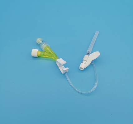 24G descartável Y para datilografar o cateter amarelo do Iv para a infusão Neonatal pediatra