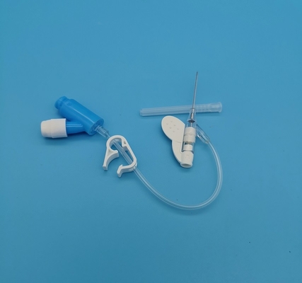 tipo pressão positiva de 22G Y da infusão rotineira azul descartável da cânula do Iv para adultos