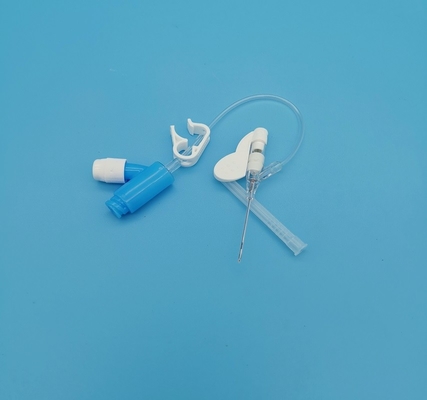tipo pressão positiva de 22G Y da infusão rotineira azul descartável da cânula do Iv para adultos