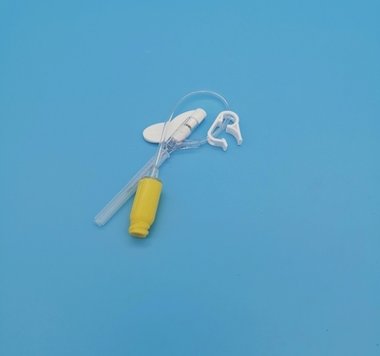 IV tipo descartável amarelo infusão Neonatal pediatra da pressão positiva da borboleta da cânula 24G