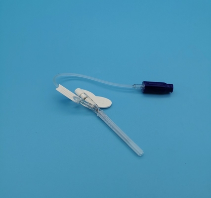 tipo descartável infusão rotineira da pressão positiva da borboleta 22G da cânula do Iv para os adultos azuis