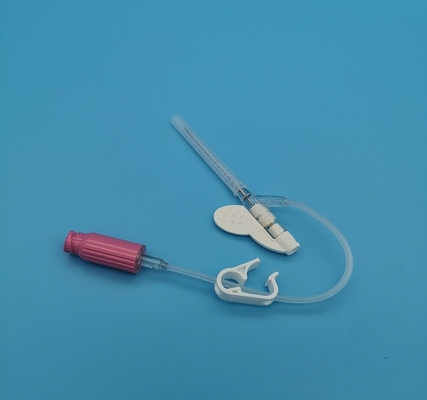 Tipo descartável cor-de-rosa transfusão da borboleta da cânula 20G do Iv de sangue da infusão da emergência da pressão positiva
