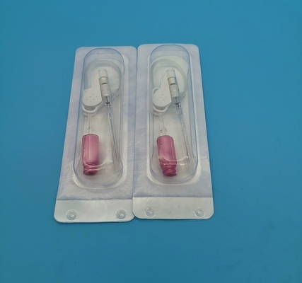 Tipo descartável cor-de-rosa transfusão da borboleta da cânula 20G do Iv de sangue da infusão da emergência da pressão positiva