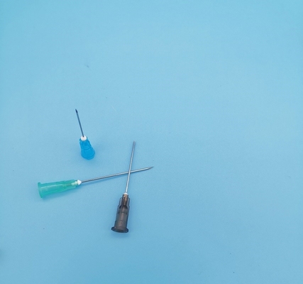 Furo azul de Grey Disposable Syringe Needles Side para fora do diâmetro 1.8mm 15G