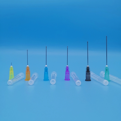roxo vermelho descartável estéril da seringa 17G do diâmetro da saída de 1.4mm com furo lateral