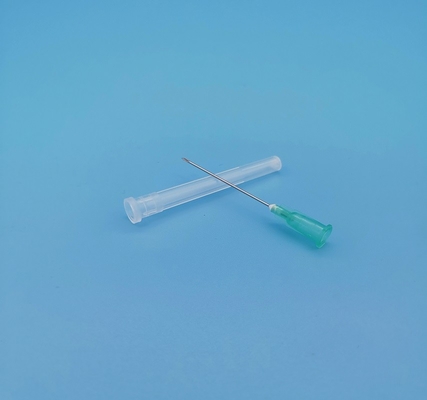 Claro - furo cirúrgico verde do lado da agulha da seringa para fora do diâmetro 2.1mm 14G para o único uso