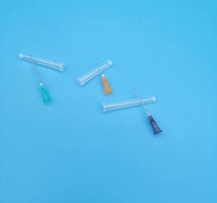 das agulhas descartáveis da seringa 11G de 3mm amarelo verde com furo lateral
