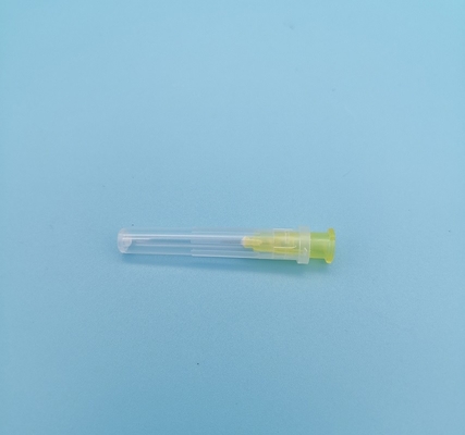 Claro - agulhas descartáveis amarelas da seringa inclinadas para a injeção para fora do diâmetro 2.7mm 12G