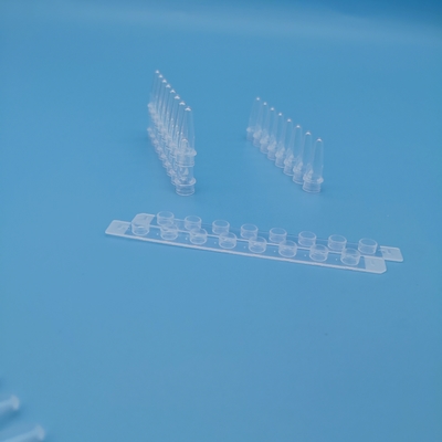8 tubos de centrifugador brancos do tubo 0.2ml do PCR da tira 125 varas/caixa para a extração do ADN