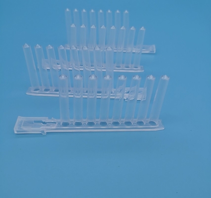 o PCR do poço 2.2ml profundo chapeia o polipropileno 8 transparentes mesmo que o grupo da agulha magnética apontou inferior