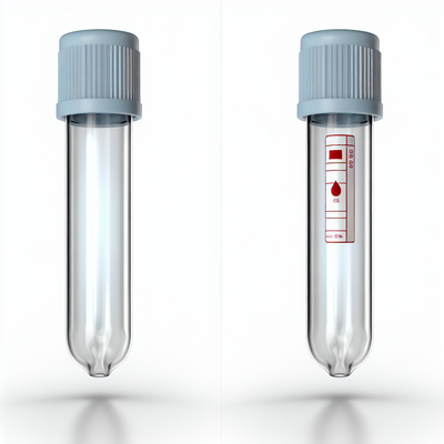 Tubo de recolha de sangue a vácuo de vidro descartável de 10 ml para recolha precisa de sangue